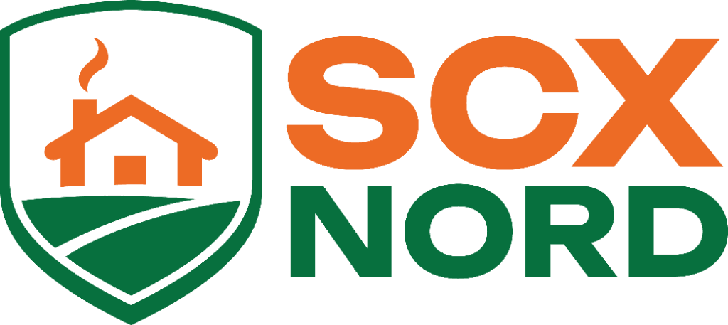 Logo SCX NORD – brichete din coajă de floarea-soarelui